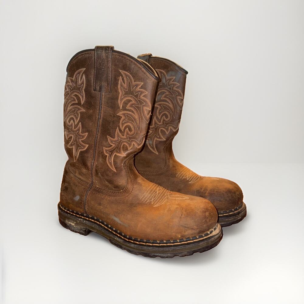 RED Wing Irish Setter Work 83902 Steel Toe Leather Boots Cowboy Western 9.5 D